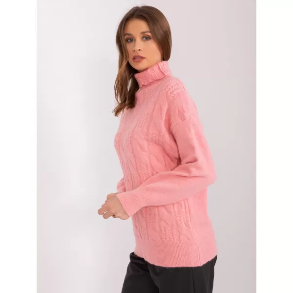  Dámský svetr WOOL FASHION ITALIA AT-SW-23401.97P SALMON 