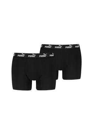 Pánské boxerky PUMA ELEMENTS MEN BASIC BOXERS 2P 93875309 BLACK