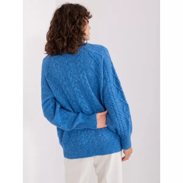  Dámský svetr WOOL FASHION ITALIA AT-SW-2355-2.19P BLUE 
