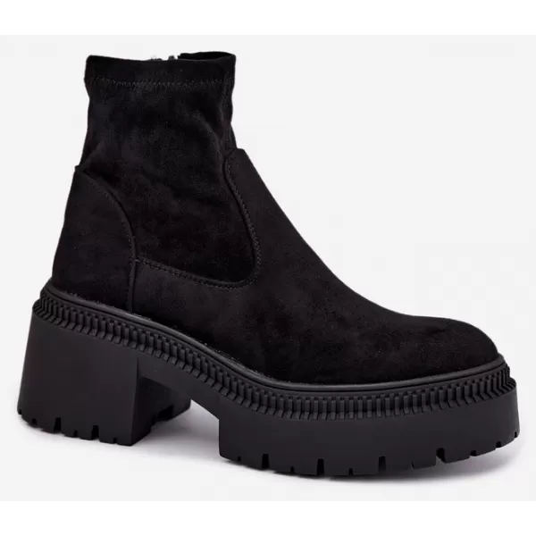  Dámské kotníkové boty BOTO 9670A-1 BLACK 