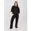 Dámská tepláková souprava RUE PARIS IT-KMPL-22215.78 BLACK