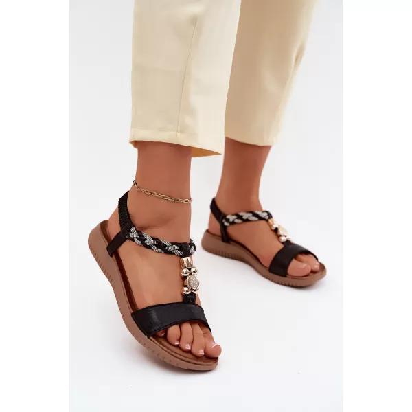  Dámské sandály S.BARSKI KV61-6051 BLACK 