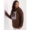 Dámská mikina ITALY MODA MI-BL-4216.15 BROWN
