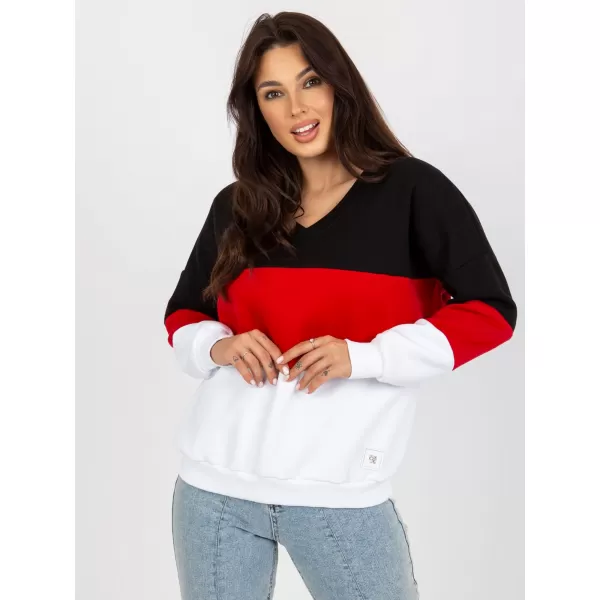  Dámská mikina RELEVANCE RV-BL-8377.89 BLACK AND RED 