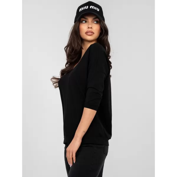  Dámské triko RUE PARIS RV-BZ-A1192.71 BLACK 