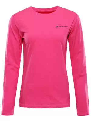 Dámské rychleschnoucí triko ALPINE PRO LOUSA PINK GLO