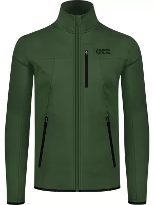 Pánská powerfleece mikina NORDBLANC MORASS NBSFM8335 ZELENÁ