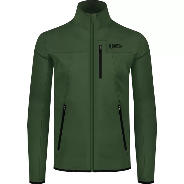  Pánská powerfleece mikina NORDBLANC MORASS NBSFM8335 ZELENÁ 