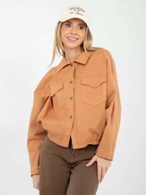Dámská košile RUE PARIS IT-KS-FL9273.29 DARK ORANGE