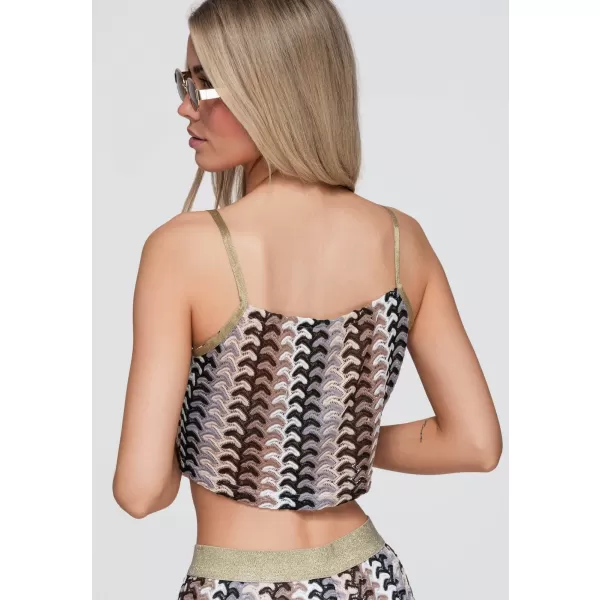 Dámská blůza OMBRE OW-TS-E0068 BROWN 