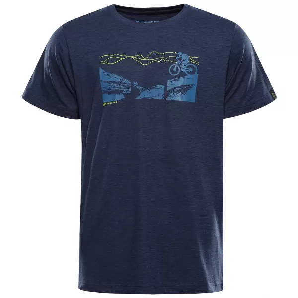  Pánské outdoorové triko ALPINE PRO NOGER 2 MOONLIT OCEAN VARIANTA PC 