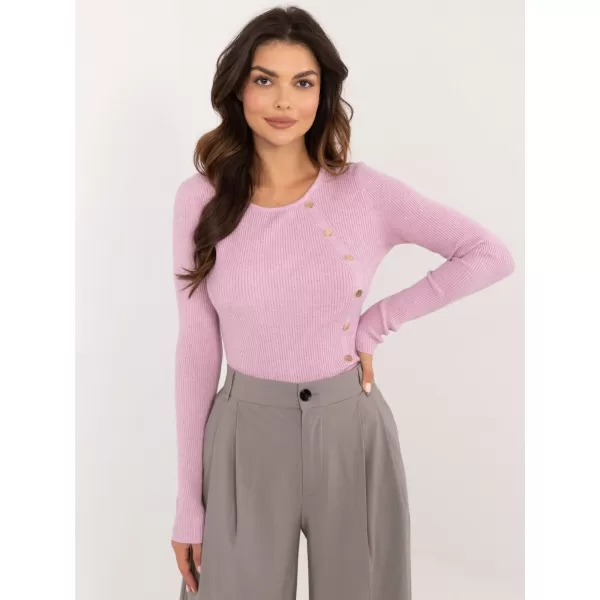  Dámský svetr WOOL FASHION ITALIA AT-SW-2332-2.65 BRIGHT PURPLE 