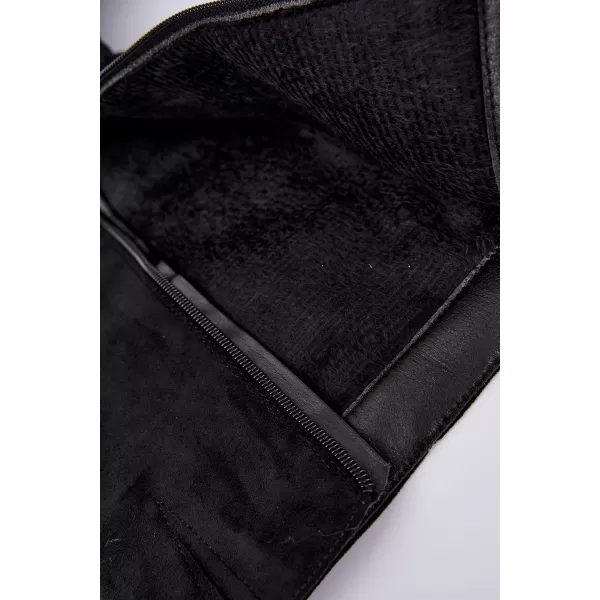  Dámské kozačky BOTO 6502-1 BLACK SUEDE 