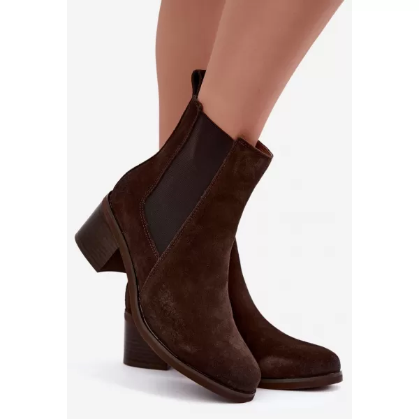  Dámské chelsea boty VINCEZA 133105 CHOCOLATE 