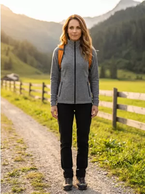 Dámská micro fleece mikina MALFINI FACTOR 853 ČERNÝ MELÍR