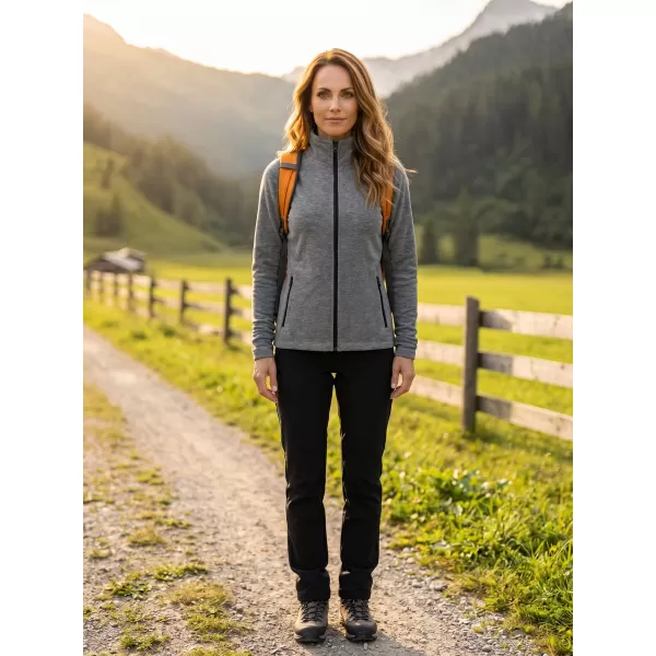  Dámská micro fleece mikina MALFINI FACTOR 853 ČERNÝ MELÍR 