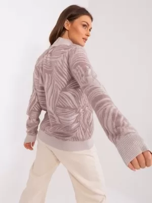 Dámský svetr WOOL FASHION ITALIA AT-SW-2357.96 BRIGHT PURPLE