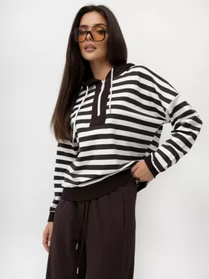 Dámská mikina RELEVANCE RV-BL-A1577.84 DARK BROWN