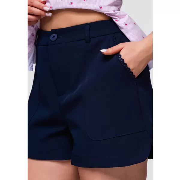  Dámské kraťasy OMBRE OW-ST-E0009 NAVY BLUE 