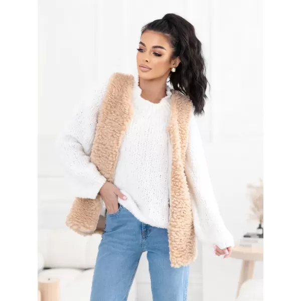 Dámská vesta FACTORY PRICE CS-KZ-14021.96P BEIGE 