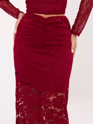 Dámská sukně ITALY MODA MI-SD-G9137.16P BURGUNDY