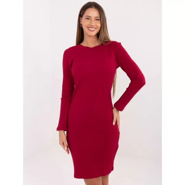  Dámské šaty RUE PARIS RV-SK-A1049.99 BURGUNDY 