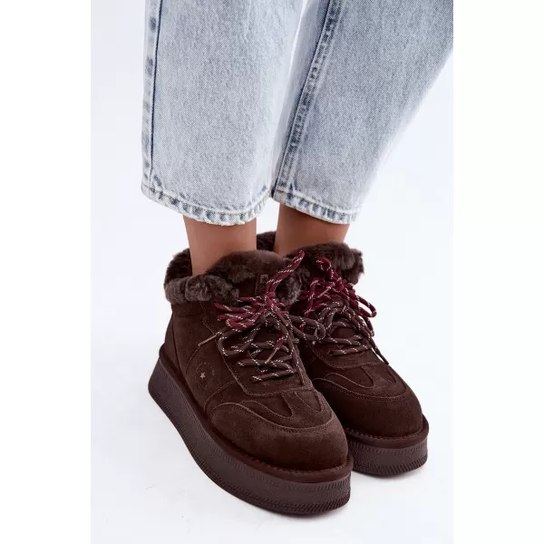  Dámské sněhule BIG STAR SHOES UU274312 CHOCOLATE 