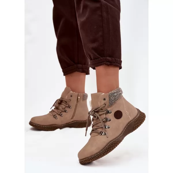  Dámské traperky BOTO 25BT02-9374 CAMEL 
