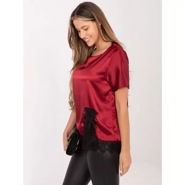  Dámská halenka ITALY MODA MI-BZ-3297.28 BURGUNDY 