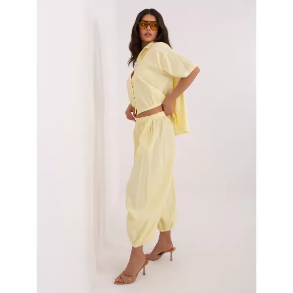  Dámské kalhoty ITALY MODA IT-SP-FL10309-1.91 BRIGHT YELLOW 