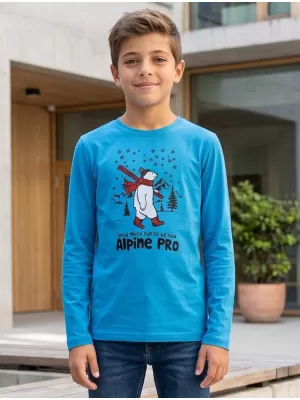 Dětské triko ALPINE PRO ECCO 2 NEON ATOMIC BLUE VARIANTA PA