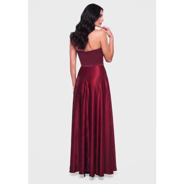  Dámské šaty LARICA LA-OM-DLR454 BURGUNDY 