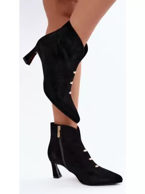 Dámské kotníkové boty D&A CR62-3496 BLACK