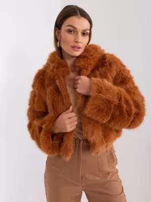 Dámská bunda WOOL FASHION ITALIA AT-KR-2378.96P LIGHT BROWN