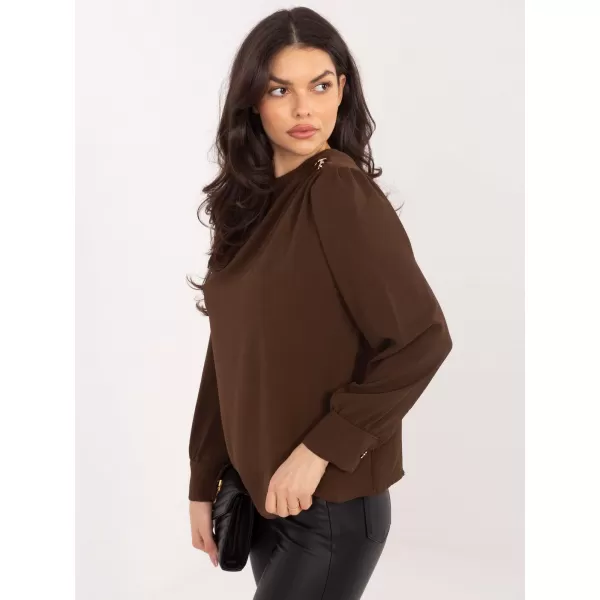  Dámská halenka ITALY MODA MI-BZ-278519-1.40 BROWN 