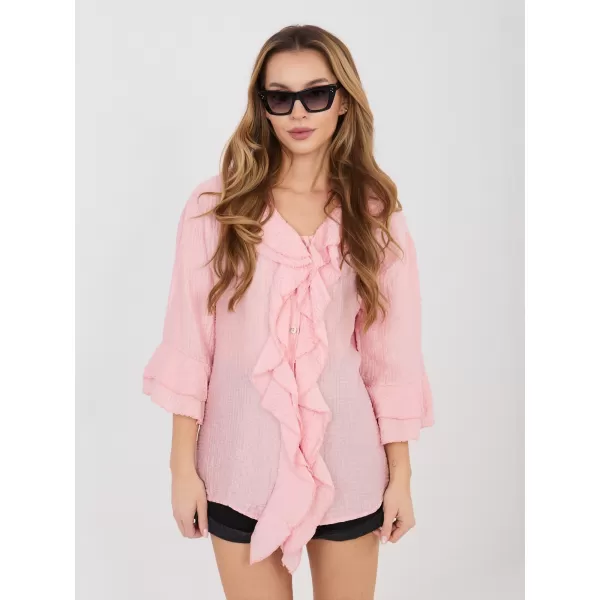  Dámská košile ITALY MODA IT-KS-81863.11P BRIGHT PINK 
