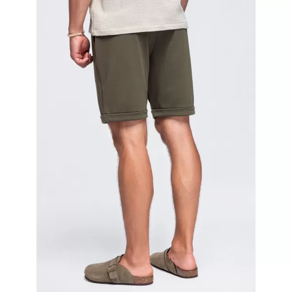  Pánské kraťasy OMBRE OM-SRCS-0206 OLIVE GREEN 
