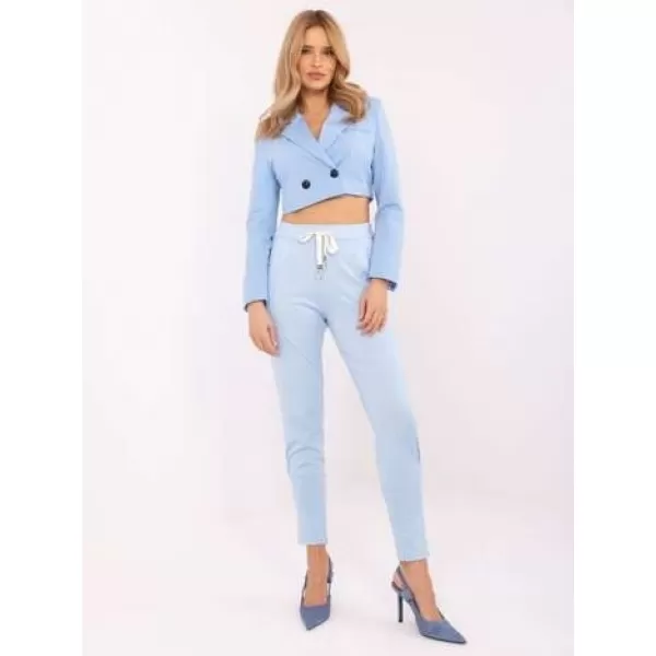  Dámské kalhoty ITALY MODA DHJ-SP-9283.83P LIGHT BLUE 