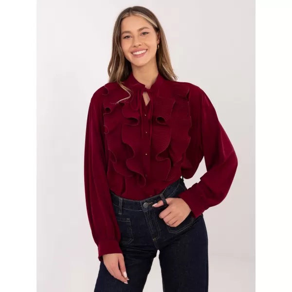  Dámská košile FACTORY PRICE IT-KS-29033.87 BURGUNDY 