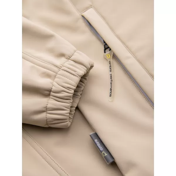  Pánská softshellová bunda OMBRE OM-JANP-0292 SAND 