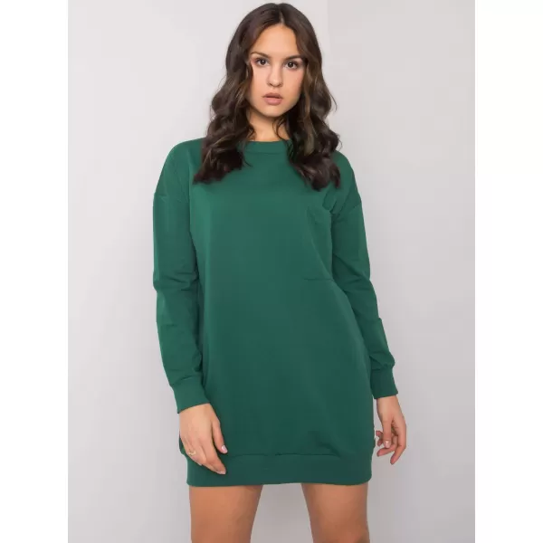  Dámské šaty RUE PARIS RV-SK-7332.65 DARK GREEN 