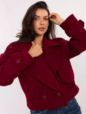 Dámská bunda RUE PARIS IT-KR-A9558.62 BURGUNDY