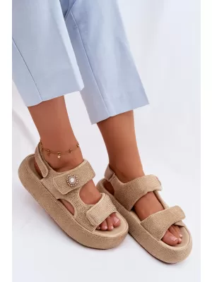 Dámské sandály GOE TT2N4101 BEIGE