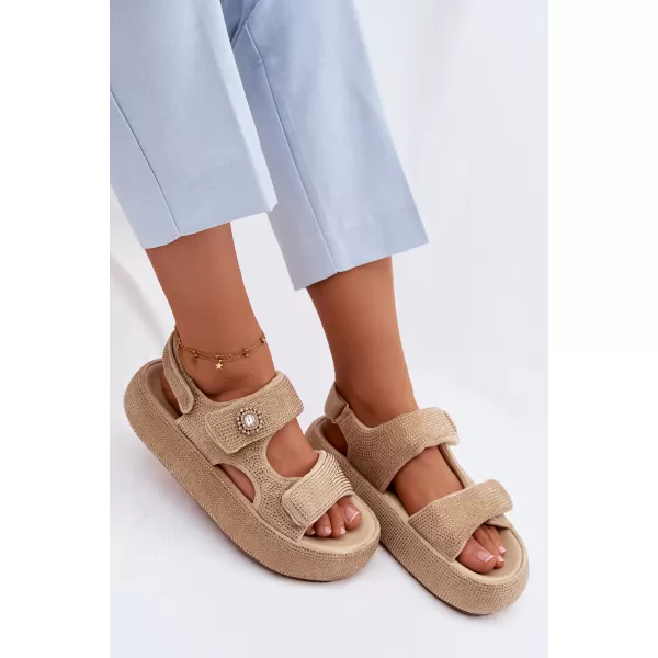  Dámské sandály GOE TT2N4101 BEIGE 