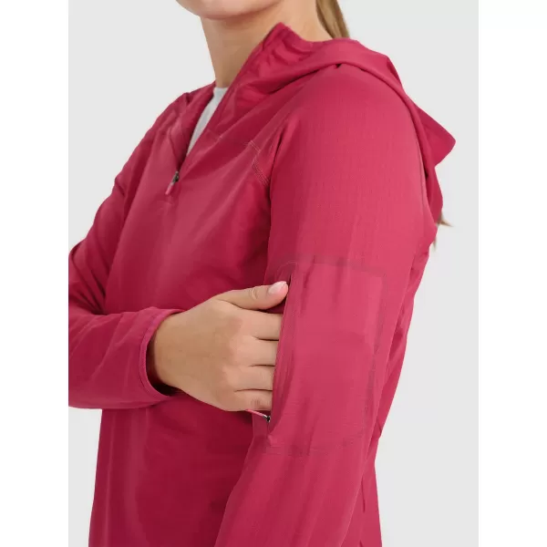  Dámská funkční mikina 4F 4FWAW25TFSWF591 DARK PINK 