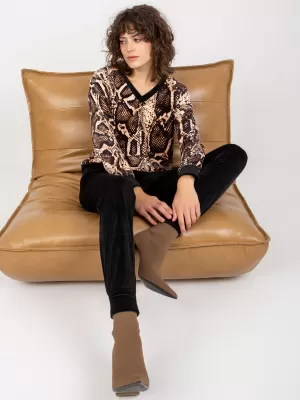 Dámský set RUE PARIS RP-KMPL-8190-4.18P BLACK AND BEIGE