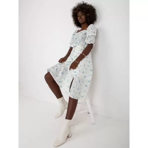  Dámské šaty LAKERTA LK-SK-508964.29P WHITE-BLUE 