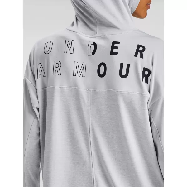  Dámská mikina UNDER ARMOUR TECH TWIST GRAPHIC HOODIE 1351977-014 ŠEDÁ 
