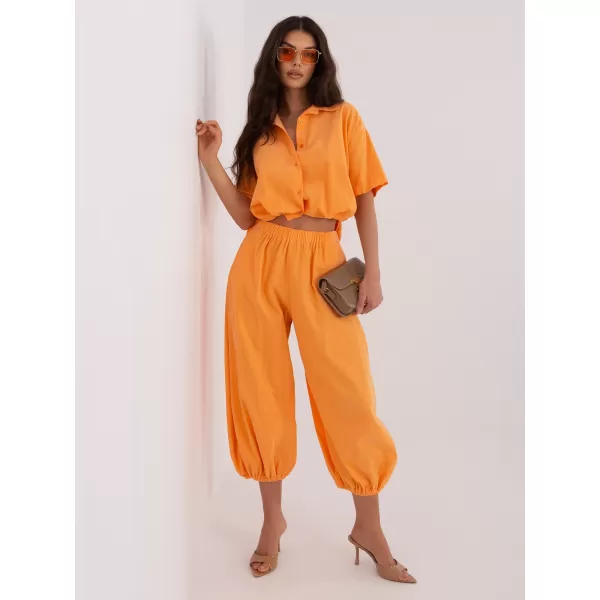  Dámské kalhoty ITALY MODA IT-SP-FL10309-1.02 BRIGHT ORANGE 