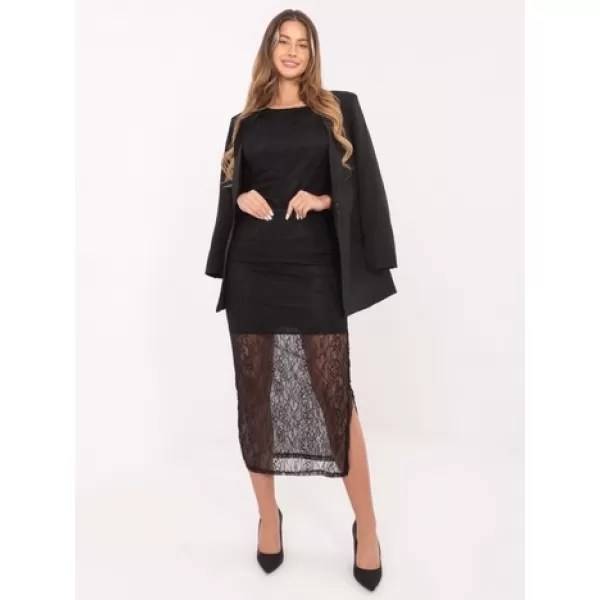  Dámská sukně RUE PARIS MI-SD-122436.60 NOIRE 
